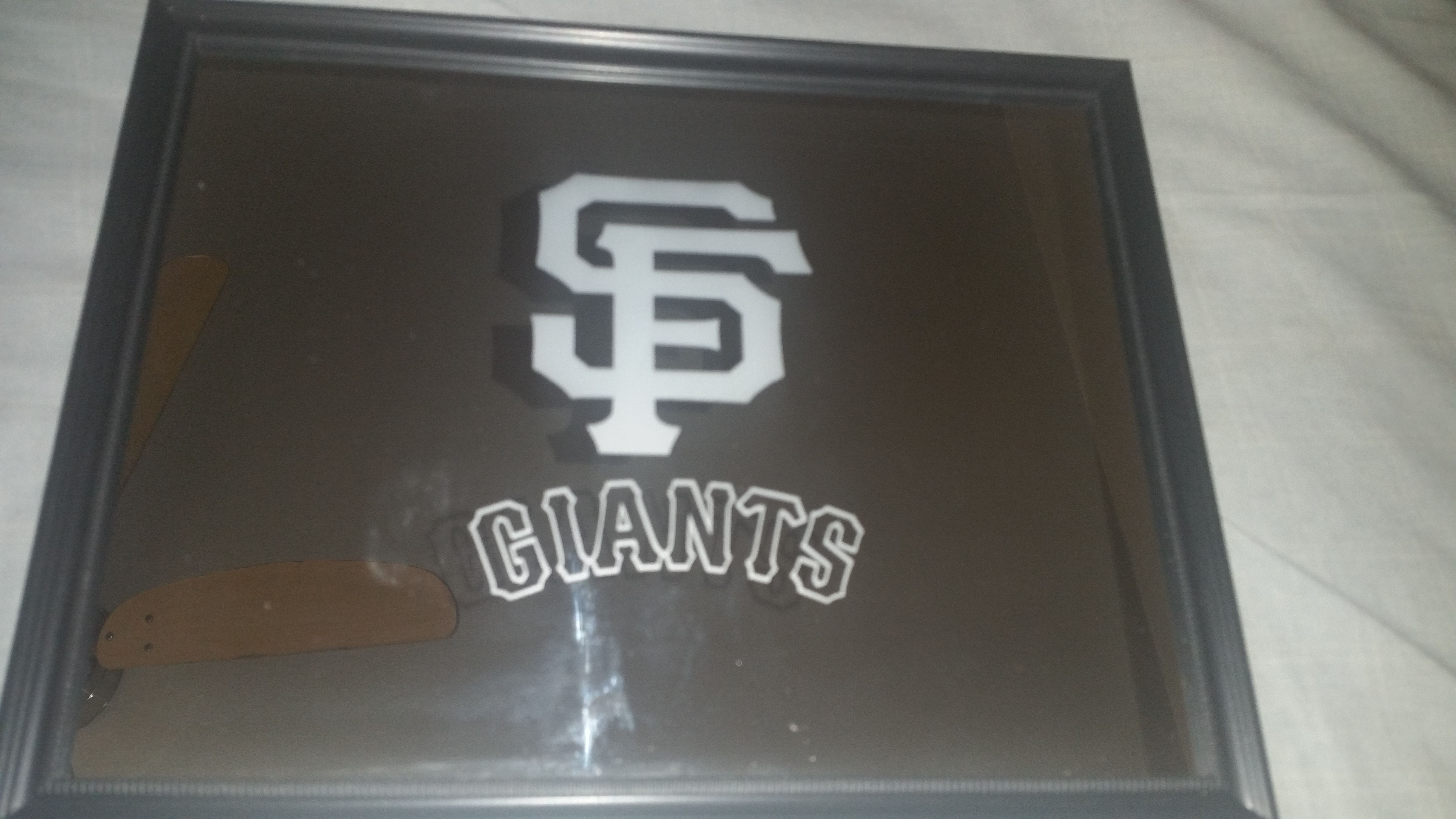 Mirror frames sandblasted