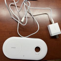 Anker PowerWave+ Dual Wireless Charger For Phone And Apple Watch