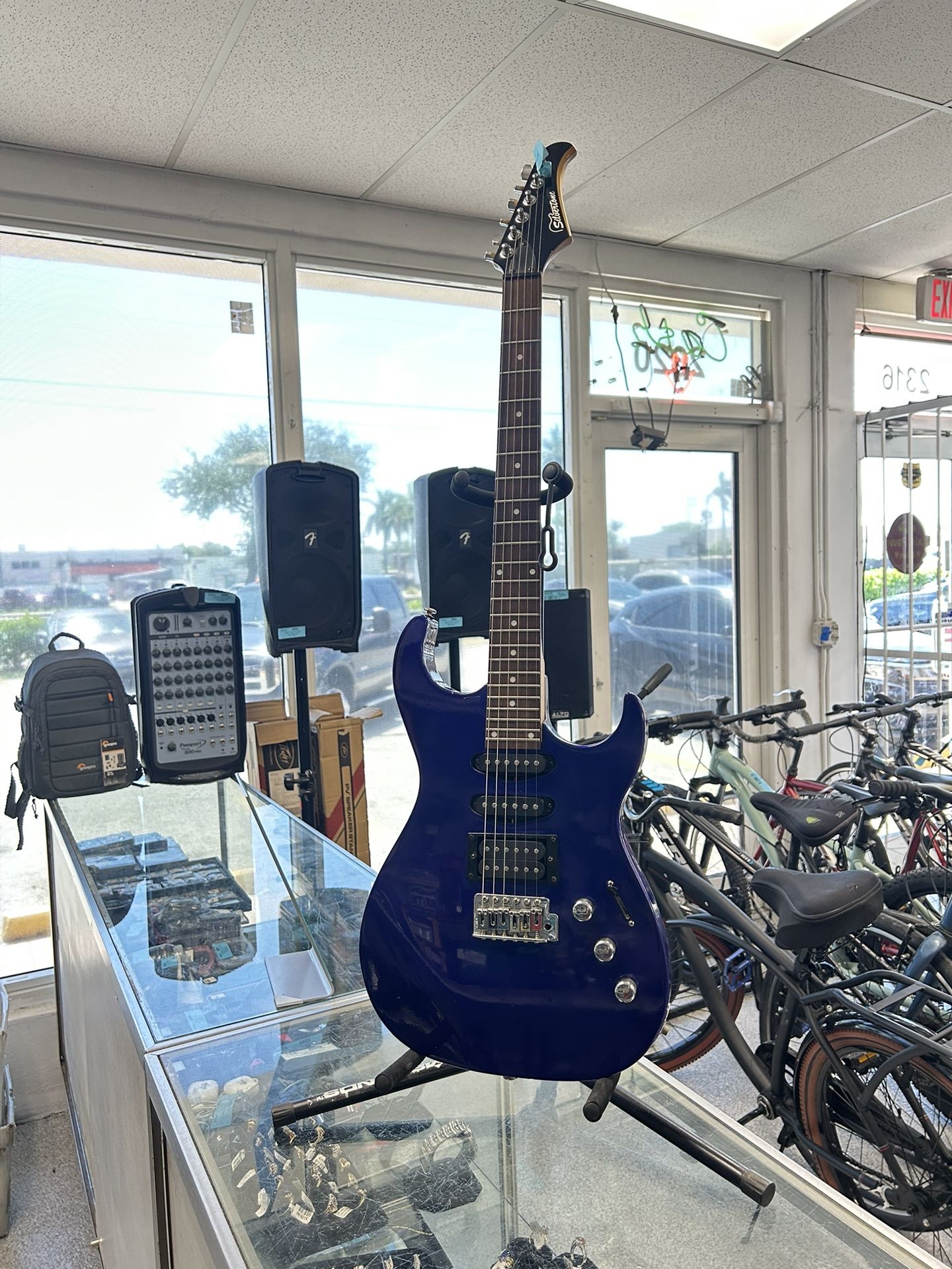 Silvertone Electric Blue Guitar 