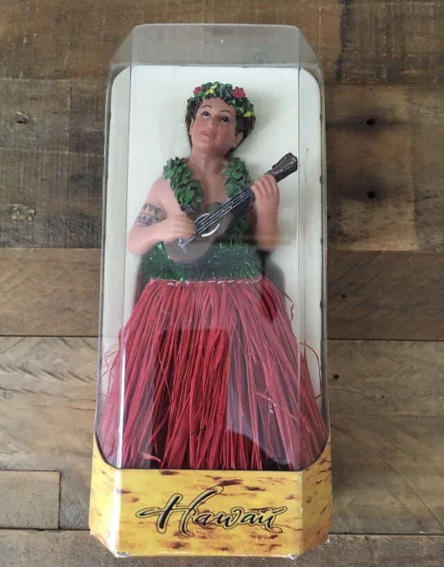 Aloha Hawaii Island male hula dashboard doll NEW