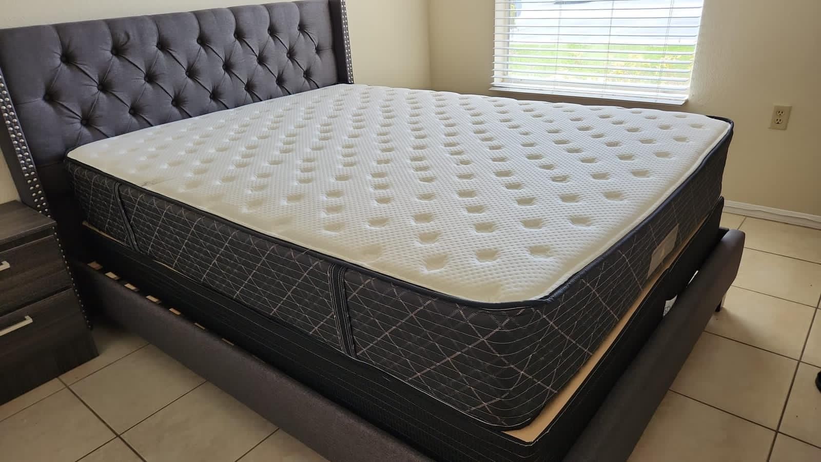 New Queen Mattress And Box Spring 2pc Bed Frame Is Not Included