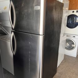 Top Mount Stainless Steel Used Refrigerator Working Good 