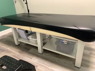 Esthetician/Massage Therapist bed.