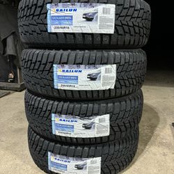 (4) - 235/60/18 Sailin Ice Blazer WSTX Snow Tires