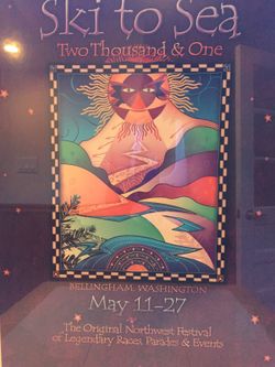 Ski to Sea framed poster 2001