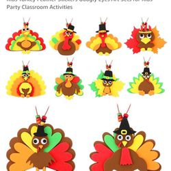Thanksgiving Turkey Necklaces Crafts for Kids
