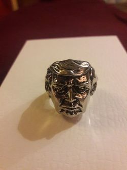 PRESIDENT TRUMP STAINLESS STEEL RING