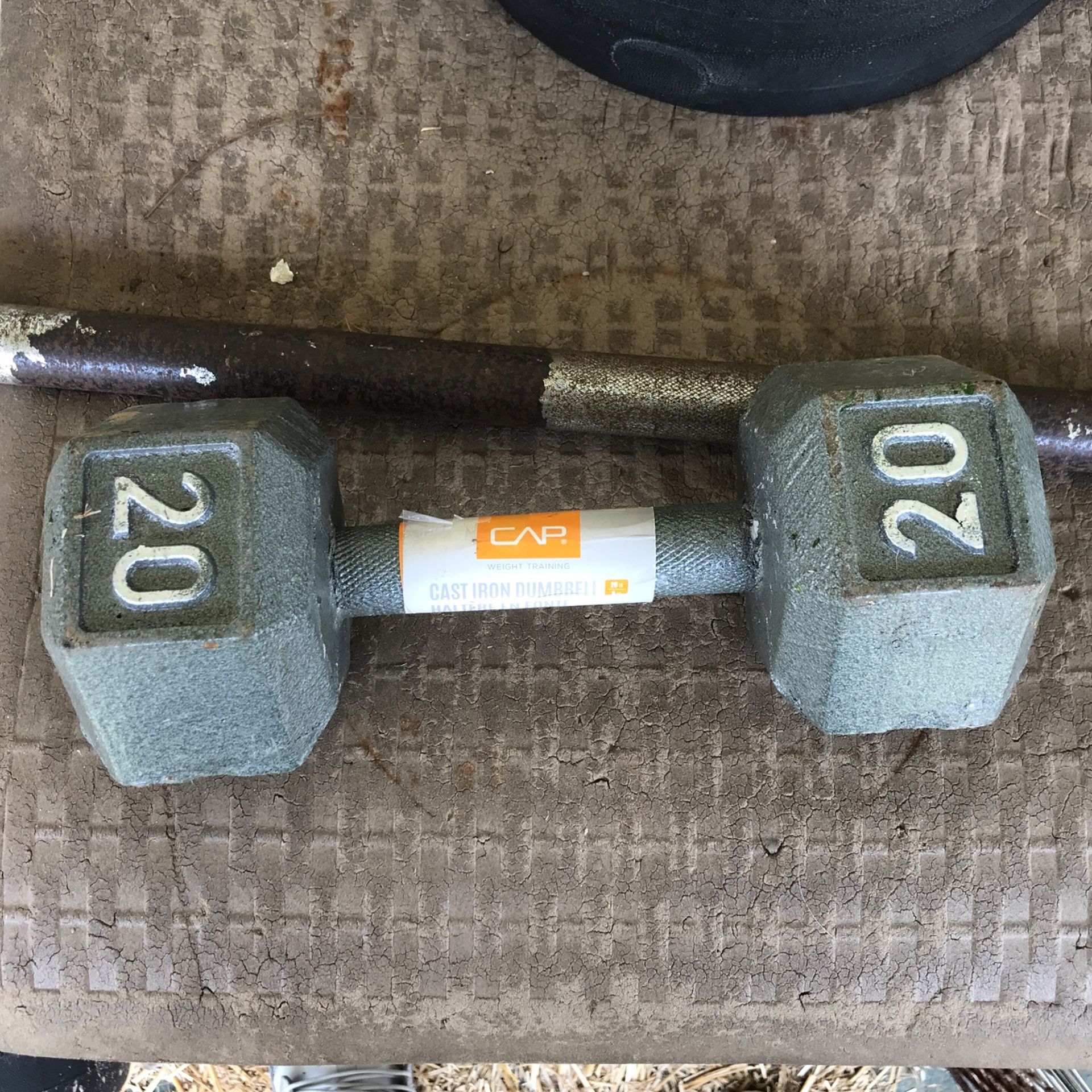 Cap Cast Iron Dumbbell Only One