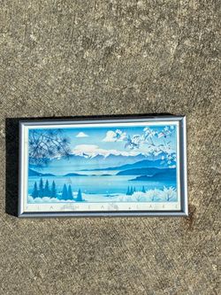 Framed Art Print “Flathead Lake” by Monte Dolack