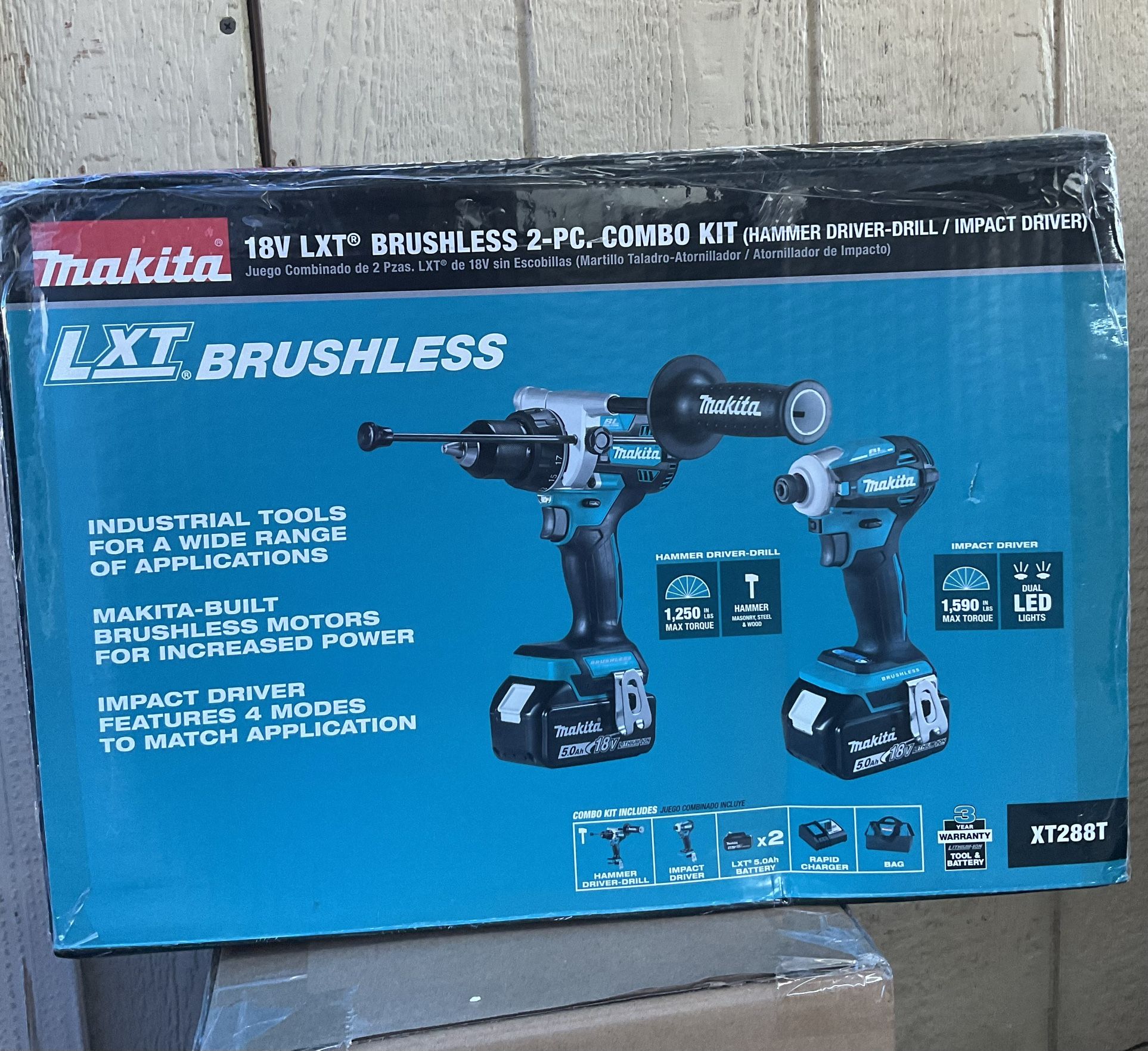 MAKITA 18V LXT® BRUSHLESS 2 PC. COMBO KIT