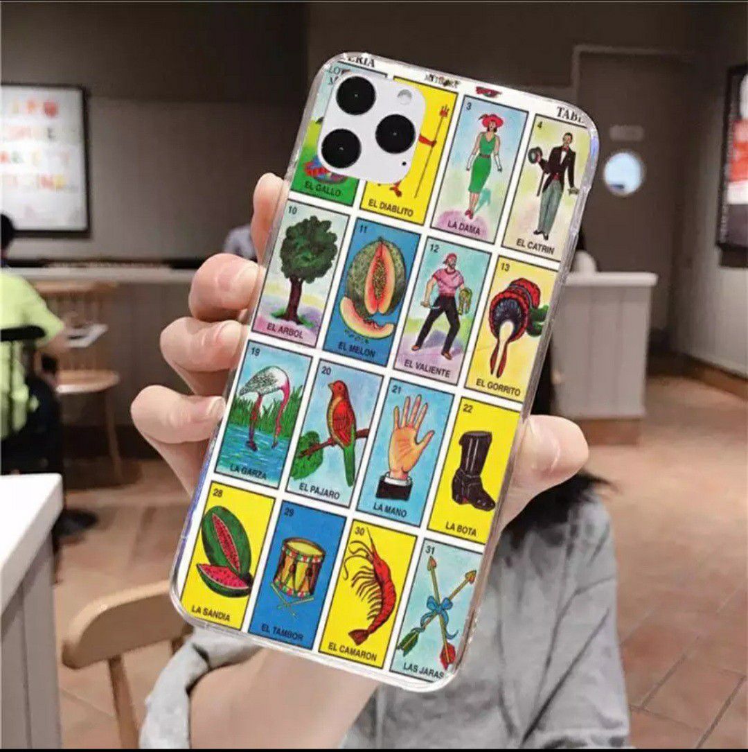 New mexican bingo loteria tpu phone case cover for iphone 11/11promax.