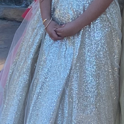 Size 6  girls gold dress