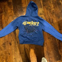 Spider Worldwide Men's Blue Hoodie