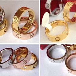 Luxury Brand Jewelry LOVE Ring