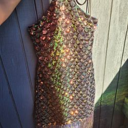 Mermaid Style Sequin Minidress 