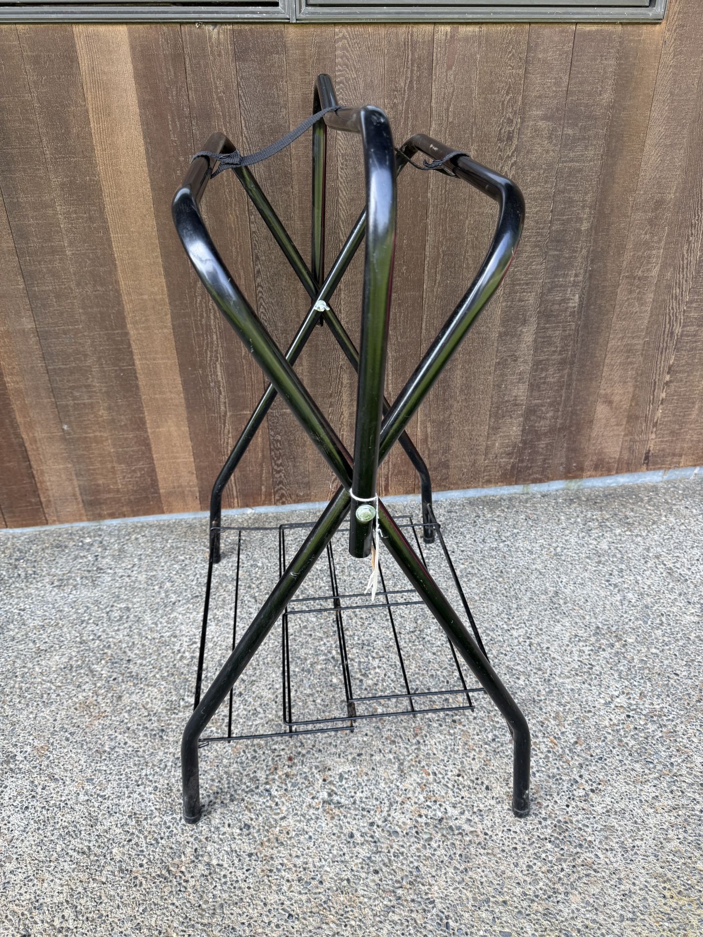 Folding Black Saddle Rack