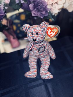 USA BEAR - 2000 RETIRED TY Beanie Baby