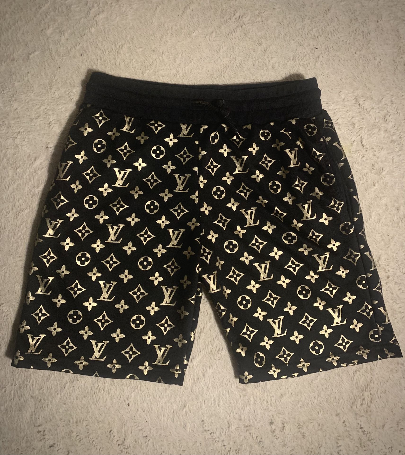Black And Gold Shorts