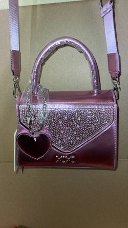 Xoxo metallic pink hand bag