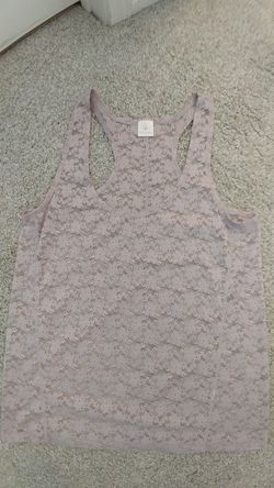 Light lavender lace top
