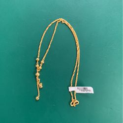 22k Bead Chain 11.7g 16” $850 Flat, No Tax, Price Good Til 12/24