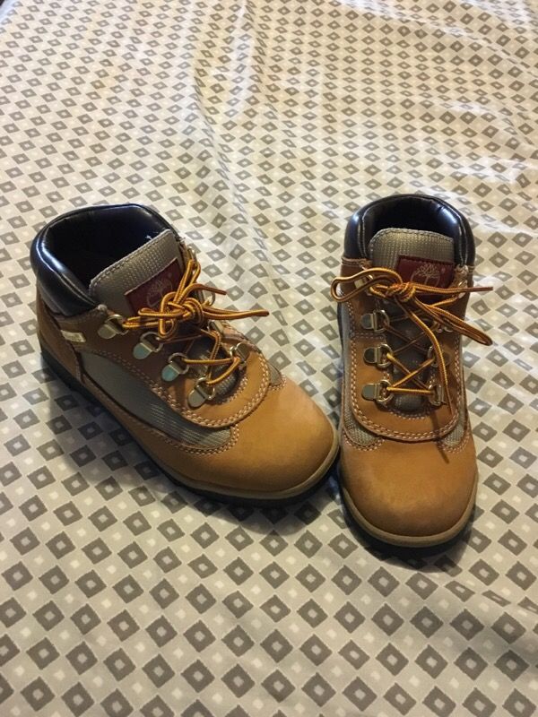 Boys timberland boots size 2 .