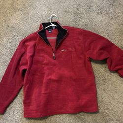 Men Red Fleece -Jackets-Polar-Size XX Large-Polar
