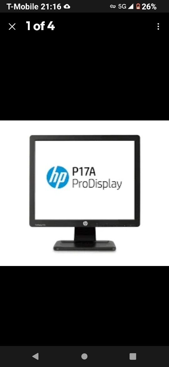 5x Matching Monitors Bnib Flatscreen Unused HP ProDisplay P17A 17-inch 5:4 LED Backlit Monitor Sealed
Delivery Possible