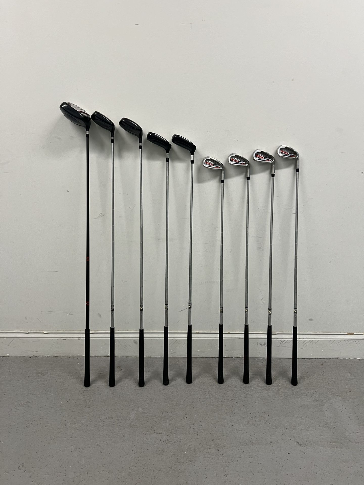 NEXTT GOLF PULSE Set 9 clubs 5-8 HY3 5 FW3 5 Driver R-Flex RIGHT (Good condition) PICK UP IN CORNELIUS