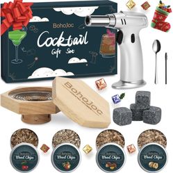 Gifts for Men Dad Boyfriend, Cocktail Smoker Kit with Torch, Mens Gifts for Christmas, White Elephant Gifts for Adults, Christmas Birthday Gifts for M