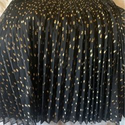 Chicos Gold Polka dot Skirt New With Tags