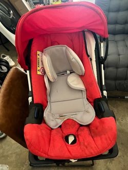 Red Infant Car Seat with base
