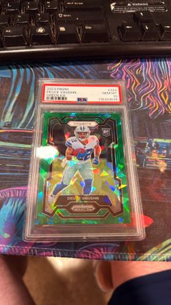 Deuce Vaughn 2023 prism card psa 10
