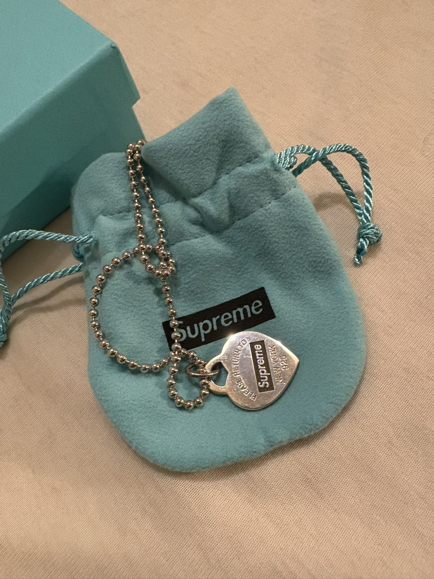 Tiffany & co x Supreme necklace