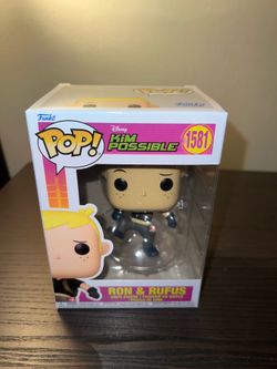 Ron Stoppable & Rufus Funko Pop #1581 Kim Possible Disney Animation Television