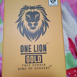 NEW Lion Gold Men's Face Shaver 