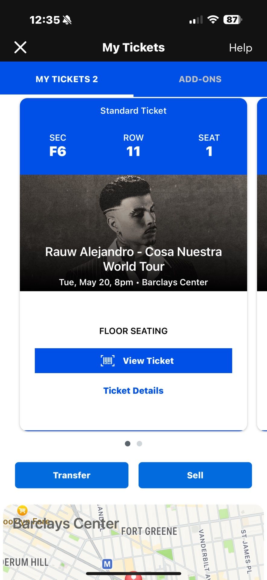 Rauw Tickets Floor Seats