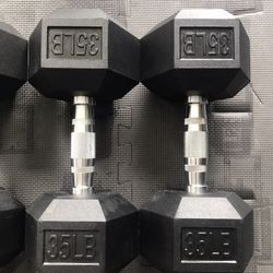 New Hex Dumbbells 💪 (2x35Lbs) for $56 Firm on Price 