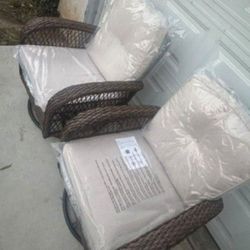 Two piece patio rocking chairs outdoor patio furniture set patio swivel rocking chairs brand new 🆕🚛🚚🆕