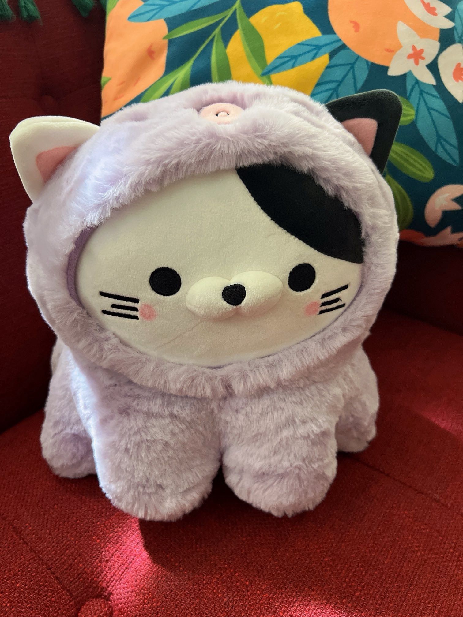 14" Takashoji Cat In Purple Lavender Octopus Costume Plush