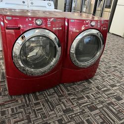Red maytag sale washer and dryer