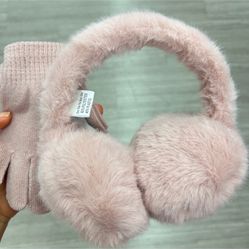 NWT kids earmuff & gloves 2pcs set
