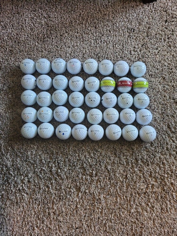 40 Like New Taylor Made Golf Balls