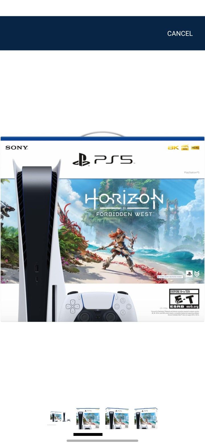 🎮 PlayStation 5 Horizon Forbidden West Bundle – Excellent Working Condition with Original Box