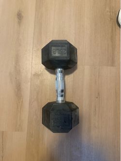 25 lb Rubber Hex Dumbbell – Excellent Condition
