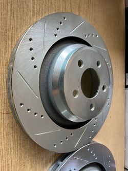 Dodge Magma srt8 06-08 Rear Drill Slot Rotors Ceramic Brake Pads