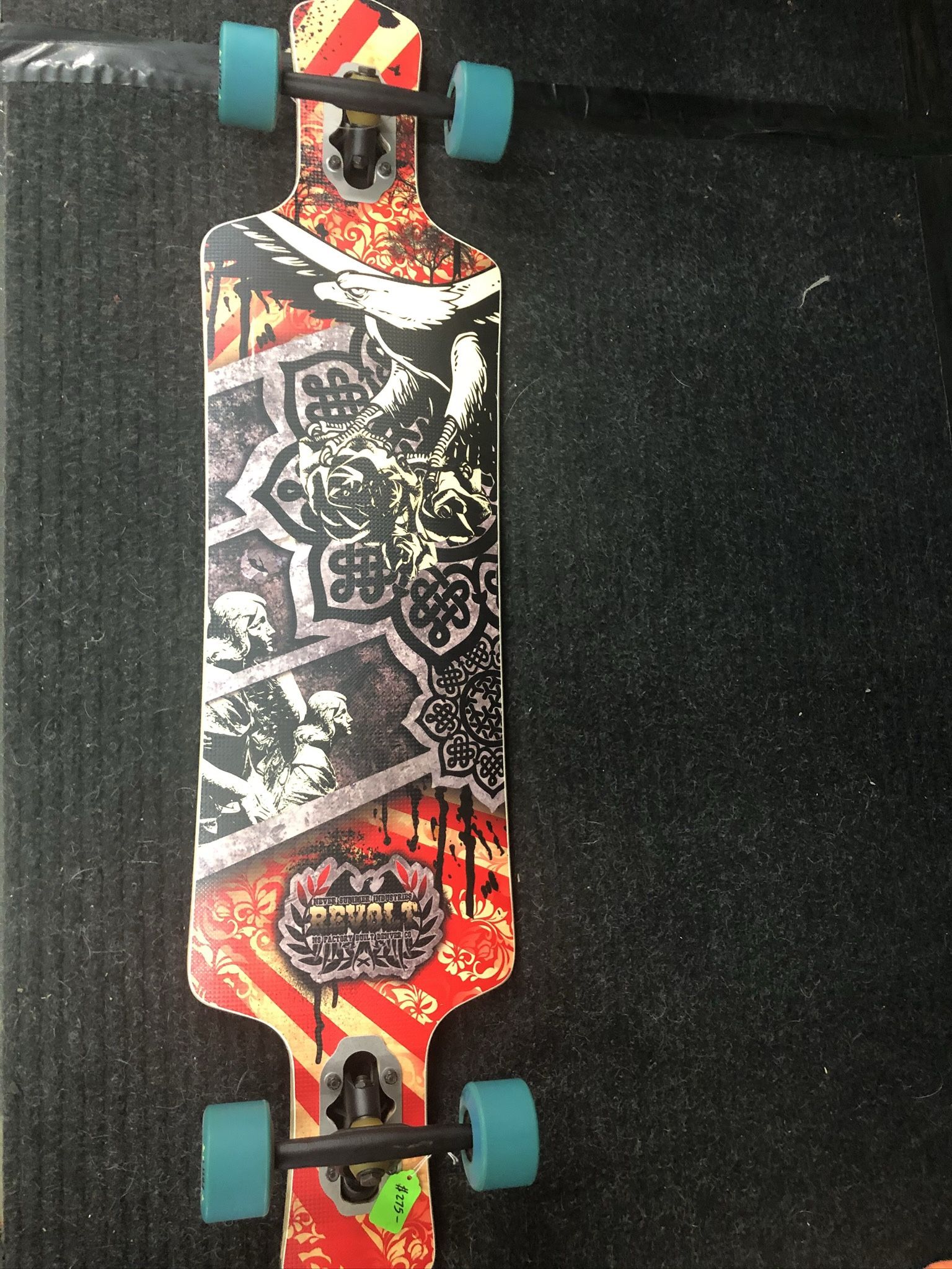 Never Summer Revolt 41.5” Drop Longboard Skateboard - New