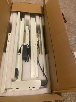 Dual-Motor Electric Standing Desk Frame, 39–63 in Adjustable, Frame Only