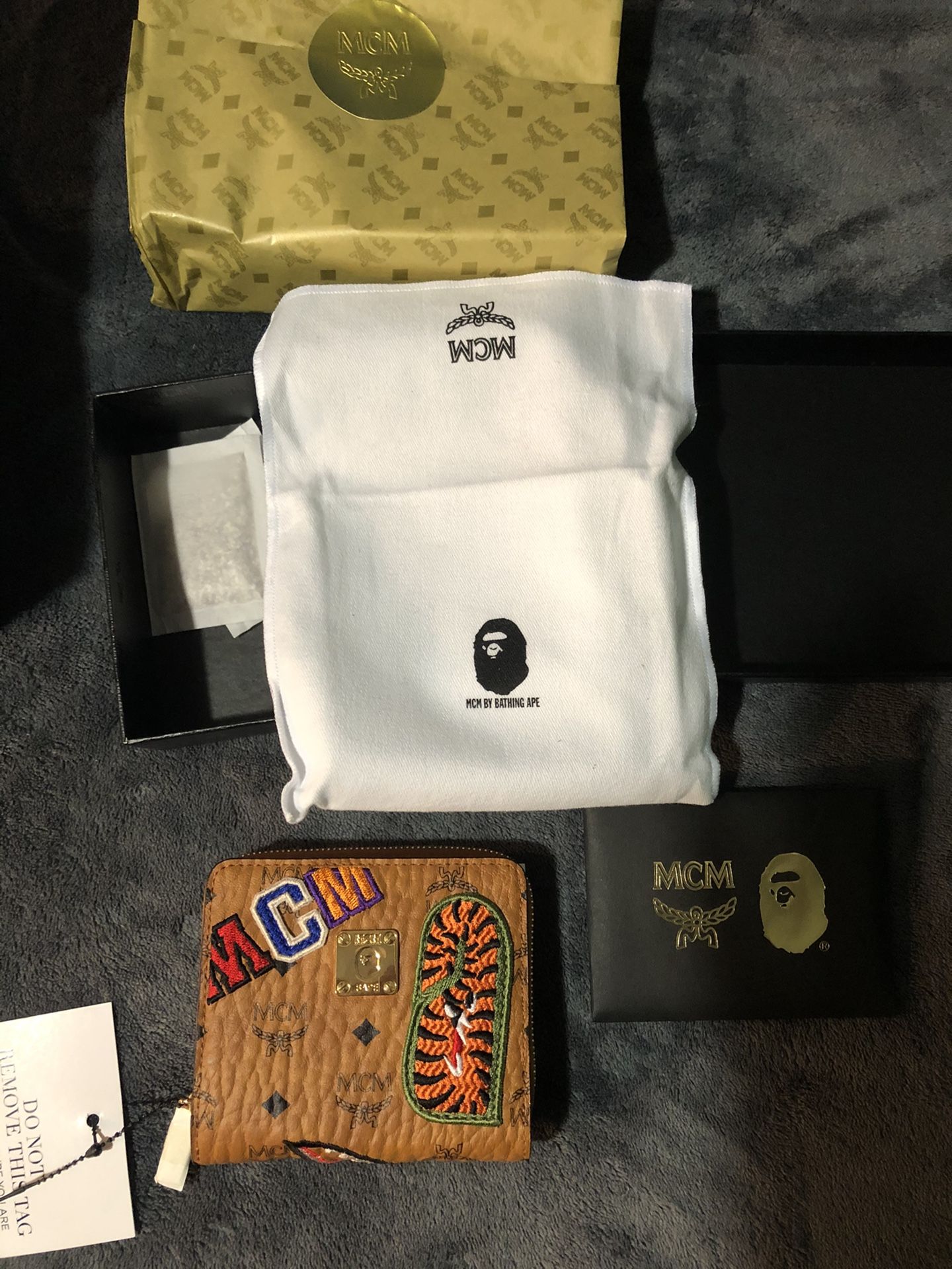 BAPE x MCM wallet