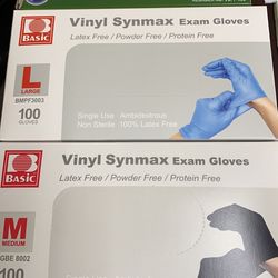 Vinyl Synmax Exam Gloves 100 Pc $8 For Box